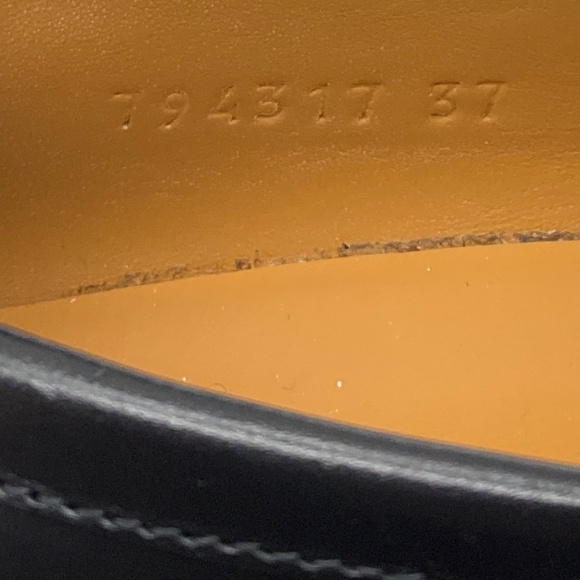 GUCCI BLACK HORSEBIT PLATFORM LOAFERS - Picture 10 of 10